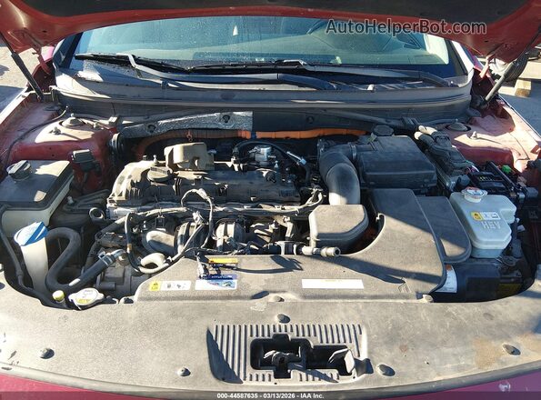 KMHE24L19GA040976 2016 HYUNDAI SONATA HYBRID Красный Вид сзади