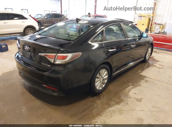 KMHE24L31HA066541 2017 HYUNDAI SONATA HYBRID Black Հետևի աջ