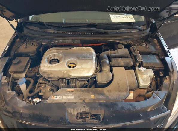 KMHE24L31HA066541 2017 HYUNDAI SONATA HYBRID Black Հետևի տեսք