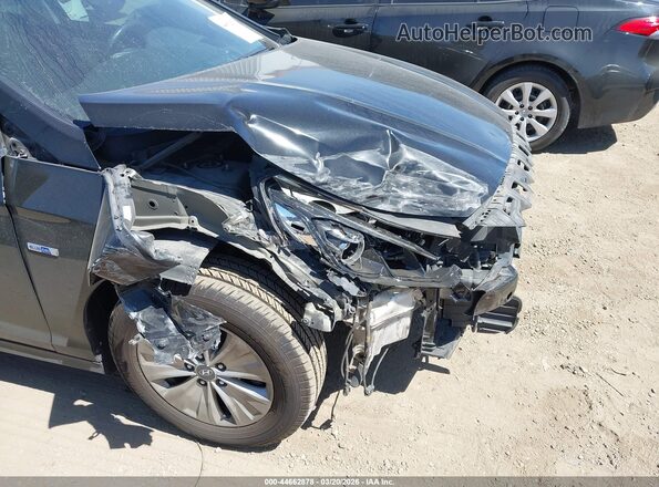KMHE24L32KA091147 2019 HYUNDAI SONATA HYBRID Black Դիմացի տեսք