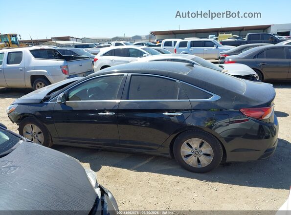 KMHE24L32KA091147 2019 HYUNDAI SONATA HYBRID Black 