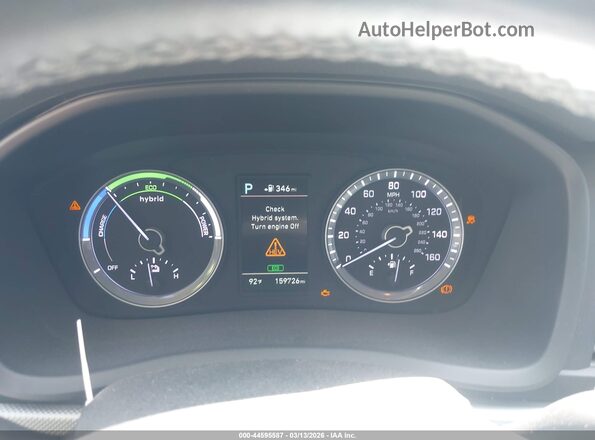 KMHE24L33JA080978 2018 HYUNDAI SONATA HYBRID White 