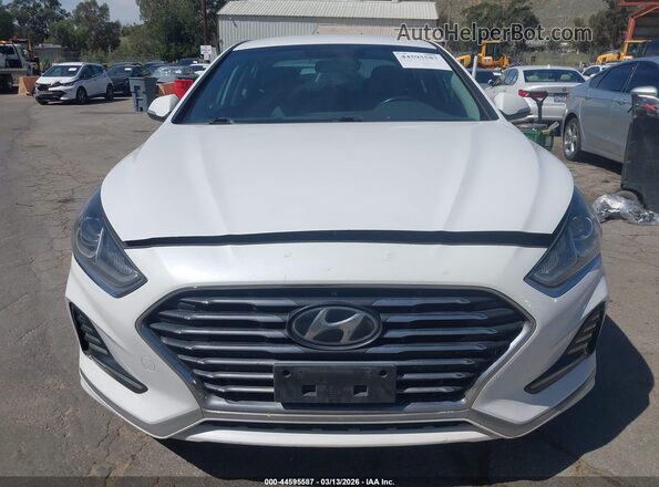 KMHE24L33JA080978 2018 HYUNDAI SONATA HYBRID White 