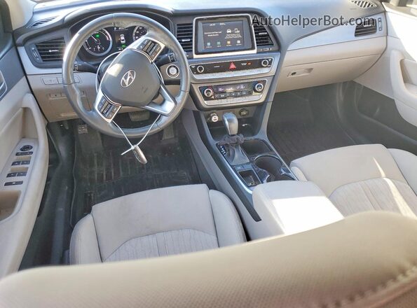 KMHE24L37KA089474 2019 HYUNDAI SONATA White Dashboard view