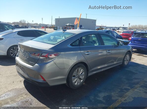 KMHE24L38KA084526 2019 HYUNDAI SONATA HYBRID Silver უკანა მარჯვენა