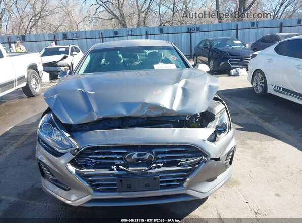KMHE24L38KA084526 2019 HYUNDAI SONATA HYBRID Silver წინა პანელის ხედი