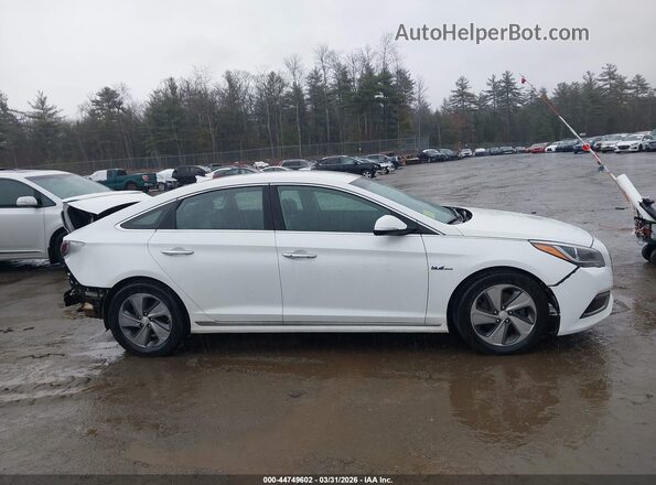 KMHE34L16HA057409 2017 HYUNDAI SONATA HYBRID White Панорамний вид салону 360°