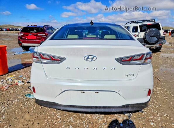 KMHE34L30JA083477 2018 HYUNDAI SONATA White Rear view