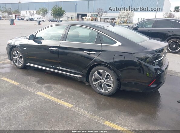KMHE34L34KA092636 2019 HYUNDAI SONATA HYBRID Черный Задняя левая четверть