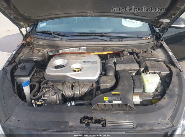 KMHE34L34KA092636 2019 HYUNDAI SONATA HYBRID Черный Вид сзади