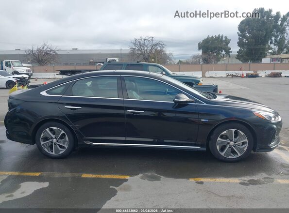 KMHE34L34KA092636 2019 HYUNDAI SONATA HYBRID Черный Вид задней части салона