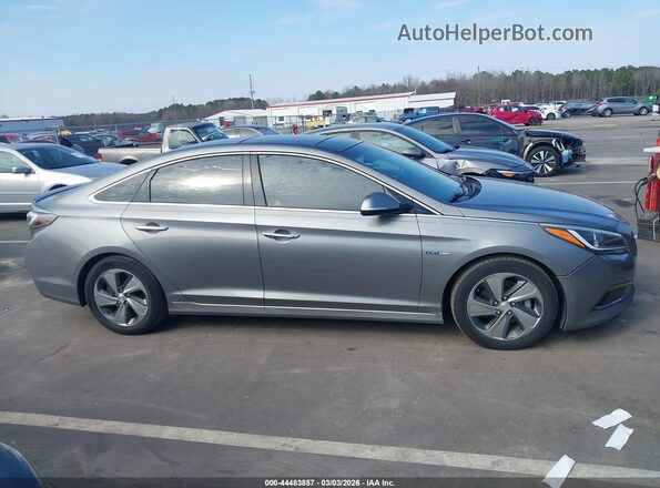 KMHE34L36HA068816 2017 HYUNDAI SONATA HYBRID Gray 360 interior view