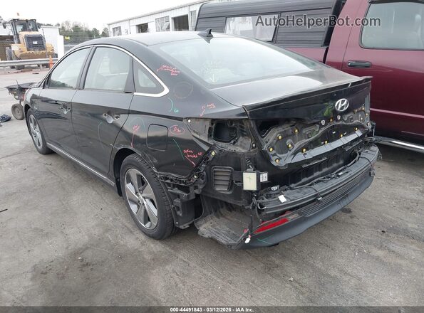 KMHE54L27HA071371 2017 HYUNDAI SONATA PLUG-IN HYBRID Black Tył lewy