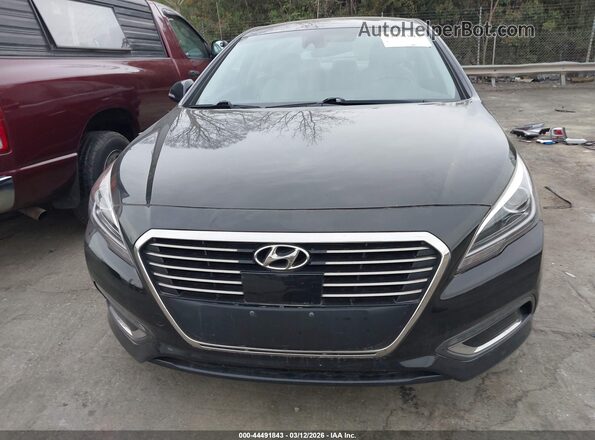 KMHE54L27HA071371 2017 HYUNDAI SONATA PLUG-IN HYBRID Black Widok wnętrza z tyłu