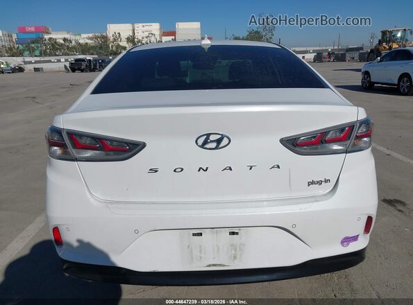 KMHE54L27KA090123 2019 HYUNDAI SONATA PLUG-IN HYBRID White 