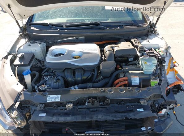 KMHE54L27KA090123 2019 HYUNDAI SONATA PLUG-IN HYBRID White უკანა ხედი