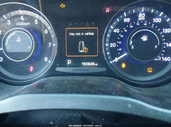 KMHFG4JGXGA509750 2016 HYUNDAI AZERA White 
