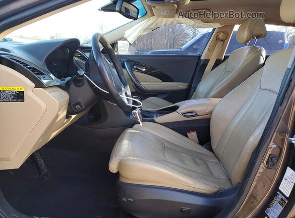 KMHFH4JG5HA572575 2017 HYUNDAI AZERA Gray Vista interior delantera