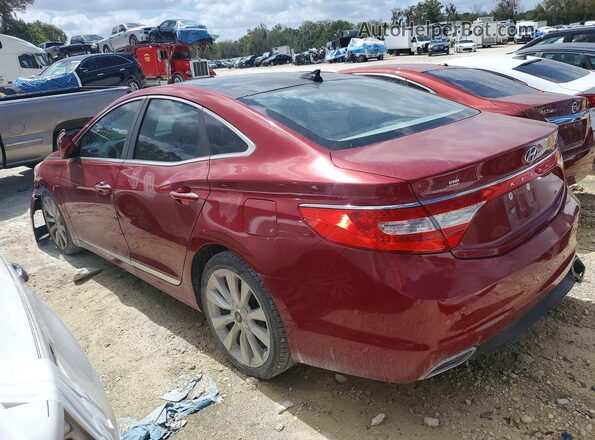 KMHFH4JG7GA525692 2016 HYUNDAI AZERA Red Հետևի ձախ