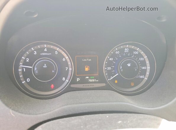 KMHFH4JG7GA525692 2016 HYUNDAI AZERA Red Սարքավորումների վահանակի տեսք
