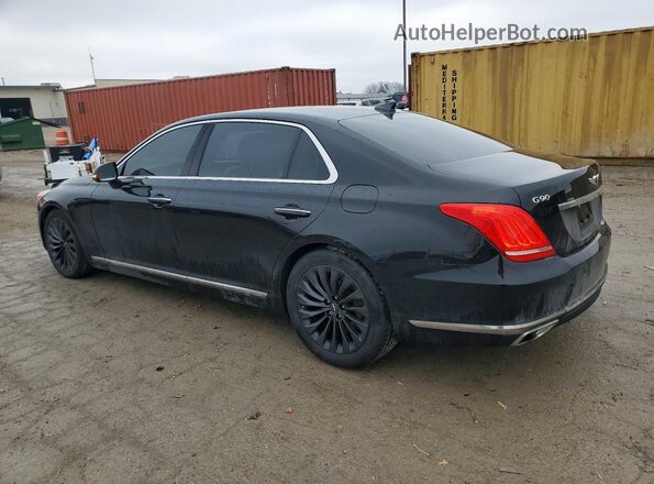 KMHG34JA2HU025826 2017 GENESIS G90 Black Tył lewy