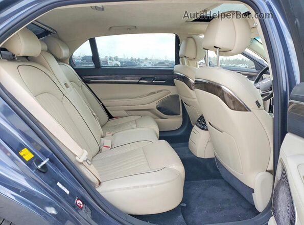KMHG34JA5HU024248 2017 GENESIS G90 Gray Rear seats view