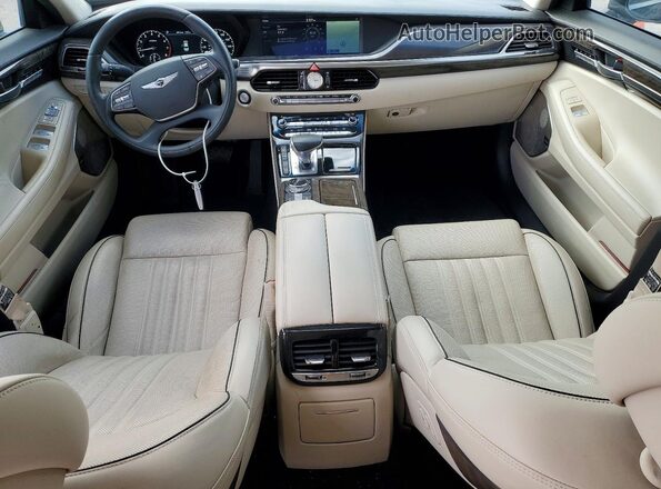 KMHG34JA5HU024248 2017 GENESIS G90 Gray Dashboard view