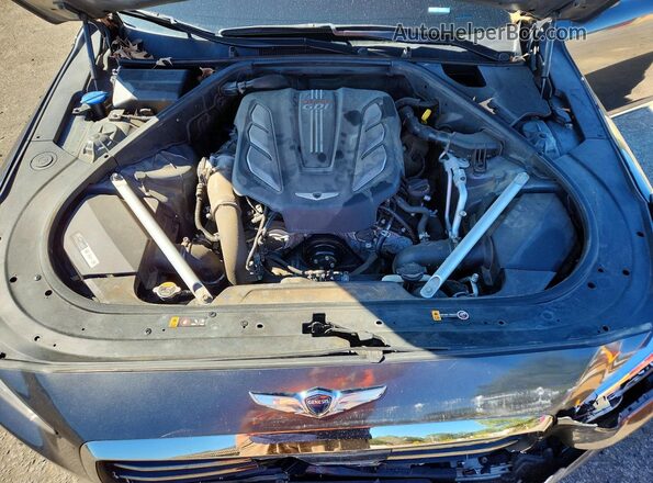 KMHG34JAXKU051274 2019 GENESIS G90 Charcoal Սալոնի հետևի տեսք