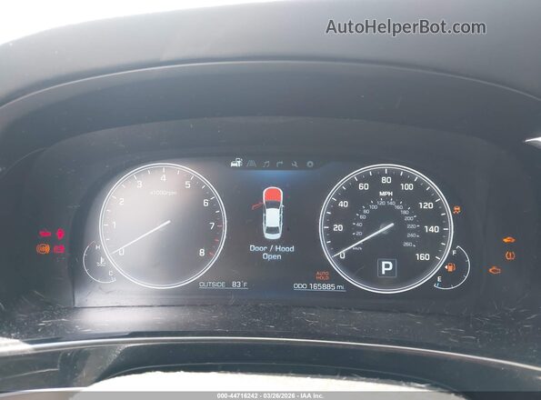 KMHGH4JH2GU103552 2016 HYUNDAI EQUUS White Հետևի նստատեղերի տեսք