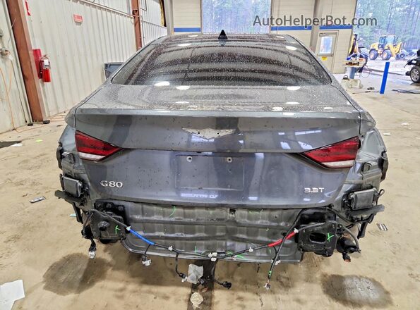 KMHGN4JB2KU296279 2019 GENESIS G80 Gray Widok z tyłu