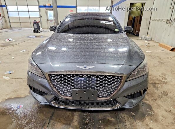 KMHGN4JB2KU296279 2019 GENESIS G80 Gray Widok z przodu