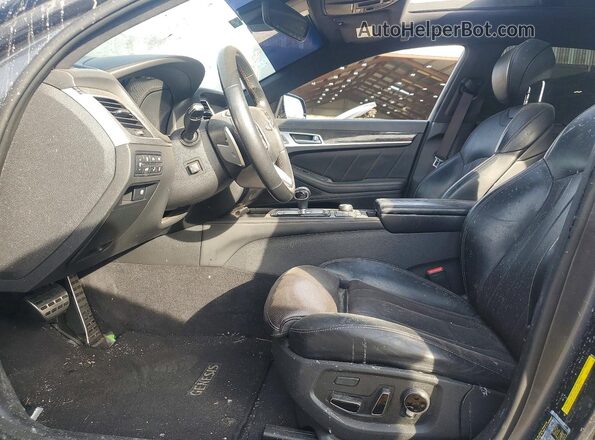 KMHGN4JB4JU215958 2018 GENESIS G80 Gray Vista interior delantera