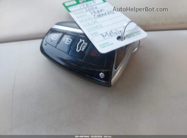 KMHGN4JE2GU106465 2016 HYUNDAI GENESIS Blue Առջևի վահանակի տեսք