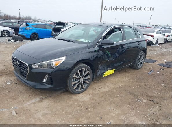 KMHH35LE2JU016382 2018 HYUNDAI ELANTRA GT Черный Передняя левая четверть