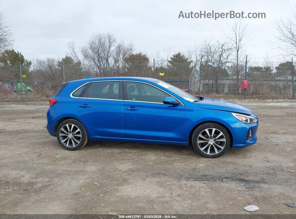 KMHH35LE4JU067463 2018 HYUNDAI ELANTRA GT Blue Սալոնի հետևի տեսք