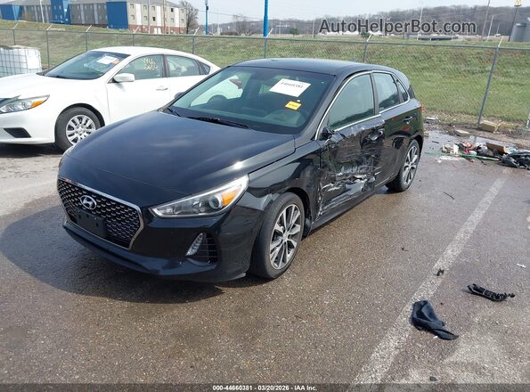 KMHH35LE6JU036084 2018 HYUNDAI ELANTRA GT Черный Передняя левая четверть