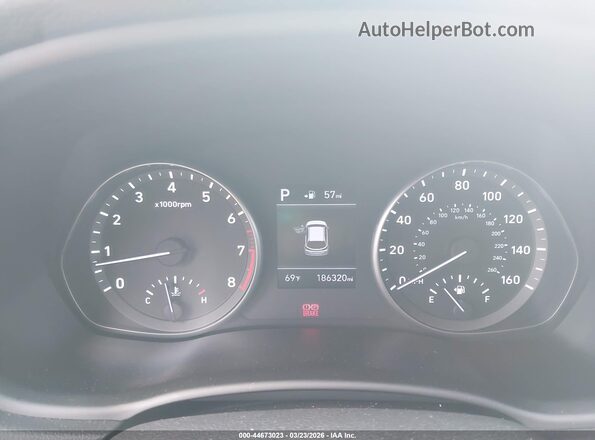 KMHH35LE9KU106792 2019 HYUNDAI ELANTRA GT Gray Widok tylnych siedzeń