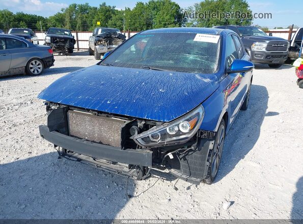 KMHH55LC2JU047592 2018 HYUNDAI ELANTRA GT Blue Front view