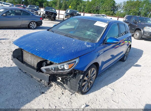 KMHH55LC2JU047592 2018 HYUNDAI ELANTRA GT Blue Front left
