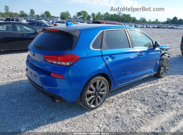KMHH55LC2JU047592 2018 HYUNDAI ELANTRA GT Blue Rear right