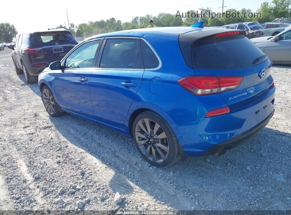KMHH55LC2JU047592 2018 HYUNDAI ELANTRA GT Blue Rear left