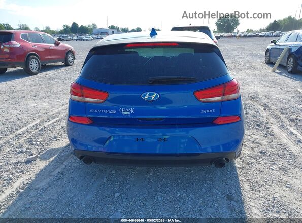 KMHH55LC2JU047592 2018 HYUNDAI ELANTRA GT Blue 