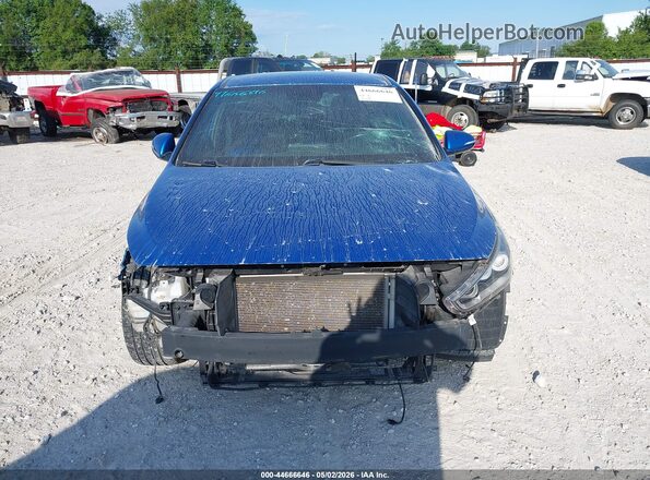 KMHH55LC2JU047592 2018 HYUNDAI ELANTRA GT Blue Rear interior view