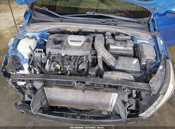 KMHH55LC2JU047592 2018 HYUNDAI ELANTRA GT Blue Rear view
