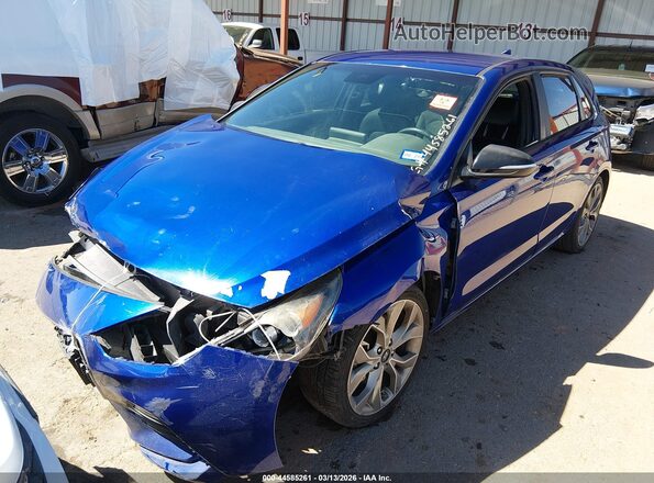 KMHH55LC3LU129138 2020 HYUNDAI ELANTRA GT Blue Vista tres cuartos delantera izquierda