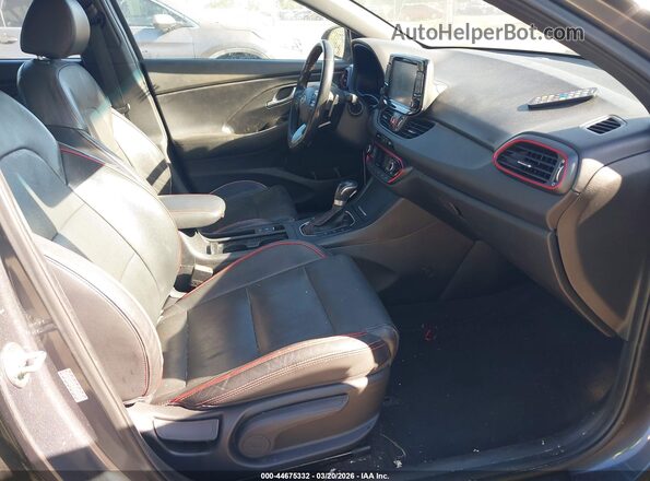 KMHH55LC9JU038355 2018 HYUNDAI ELANTRA GT Gray Vista interior delantera