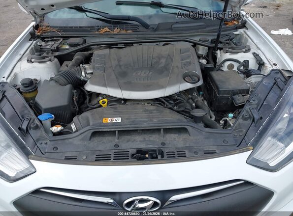 KMHHT6KJ7GU134795 2016 HYUNDAI GENESIS White Вид ззаду