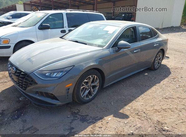 KMHL14JA8MA151348 2021 HYUNDAI SONATA Gray Front left