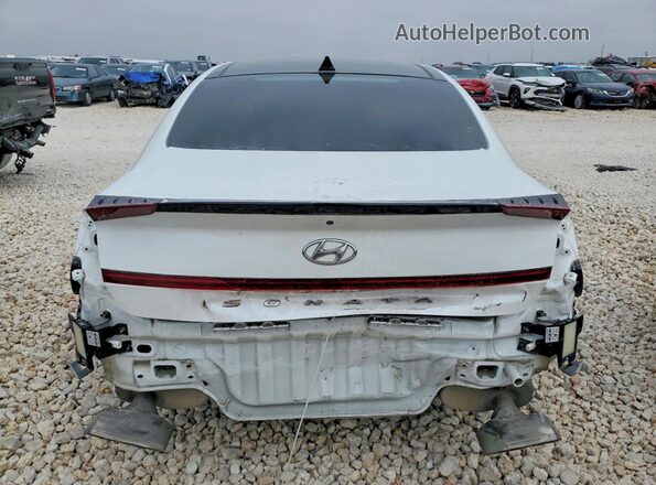 KMHL14JC5NA224646 2022 HYUNDAI SONATA White უკანა ხედი