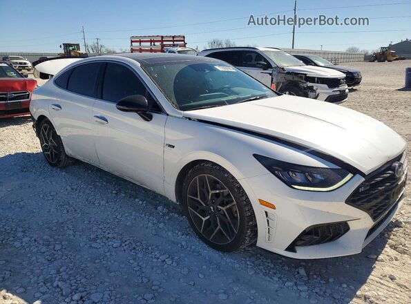 KMHL14JC5NA224646 2022 HYUNDAI SONATA White წინა მარჯვენა